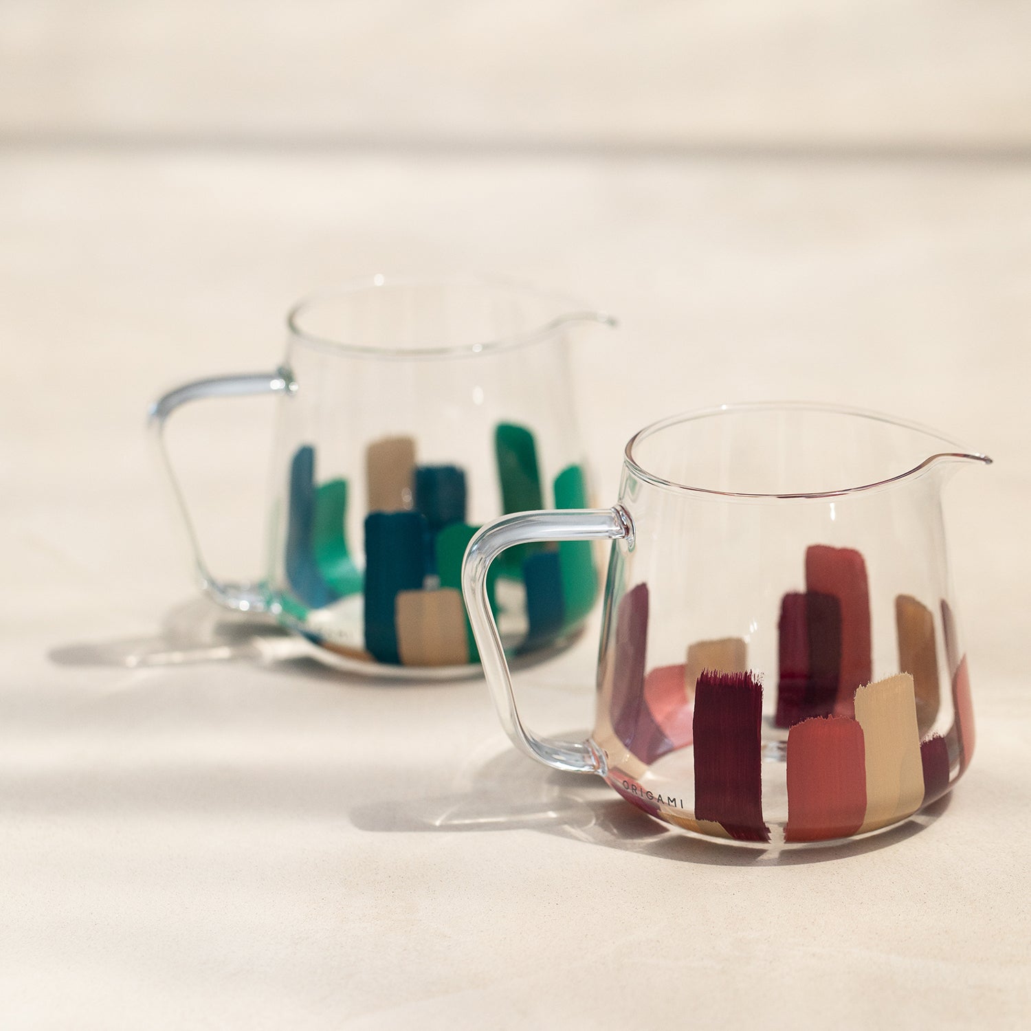 【抽選販売】ORIGAMI×Maruyoshi Kosaka Aroma Glass Server [Stripes] [fuji]