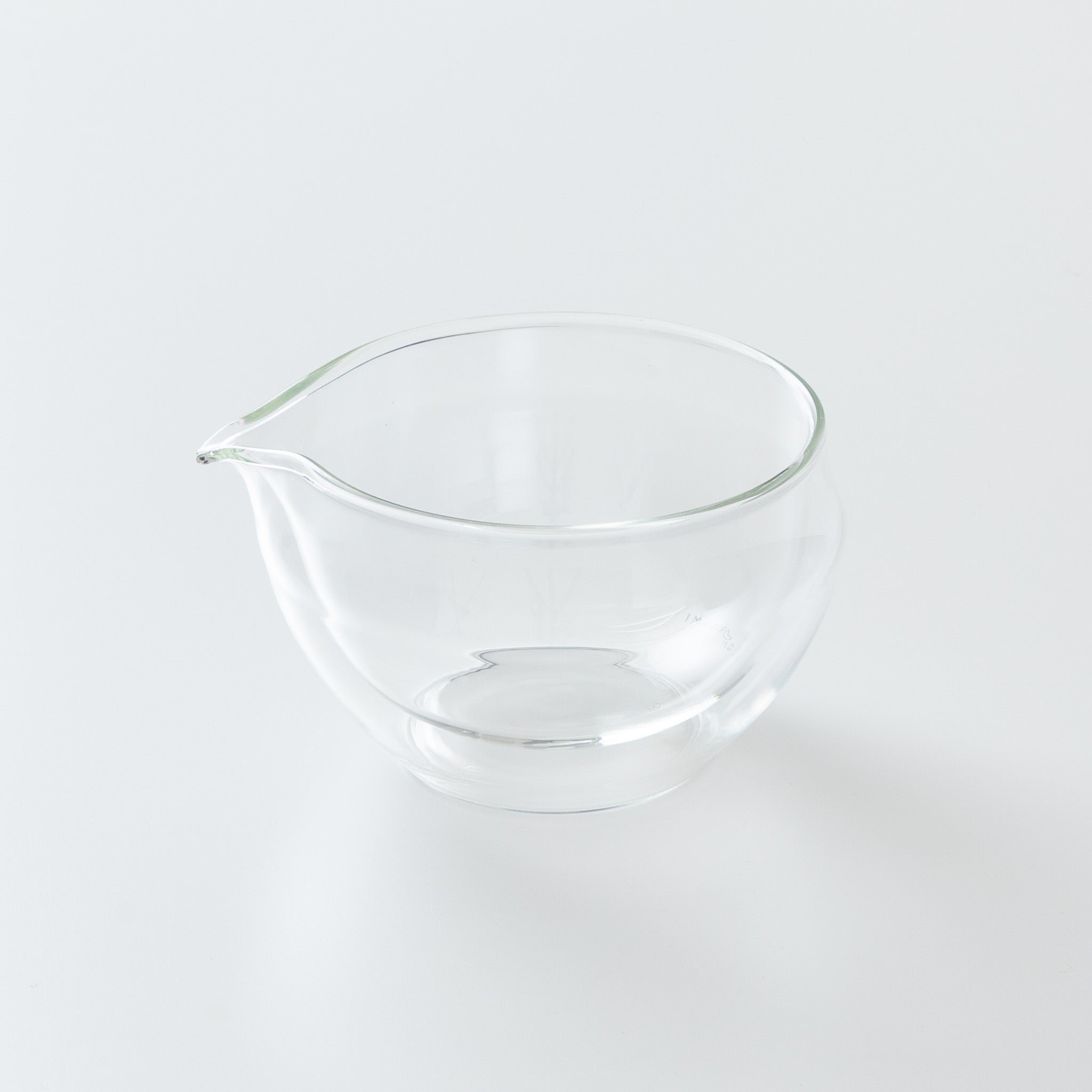 Glass Katakuchi Matcha Bowl