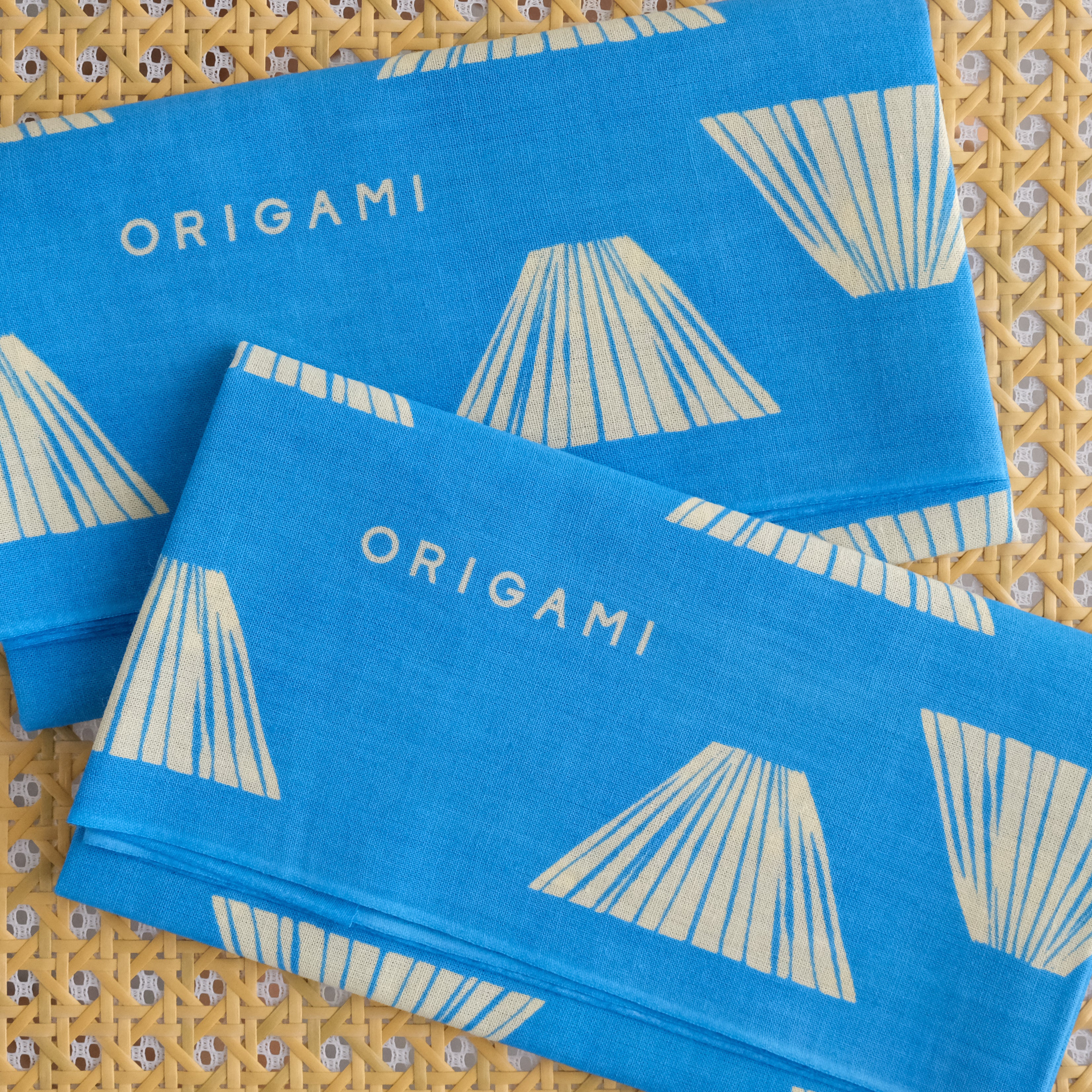 【Online Store Limited】ORIGAMI Hand Print TENUGUI